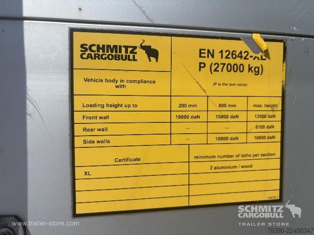 Åben sættevogn med presenning Schmitz Cargobull Semitrailer Curtainsider Standard