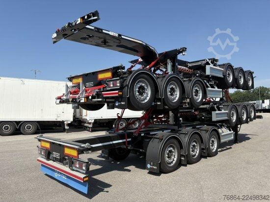 Semiremorcă cu caroserie interschimbabilă D-Tec D-TEC VCC-01 CONTAINERCHASSI, MITTEL-UND HECKAUSSCHUB, LIFTACHSE, ADR BESCHEINIGUNG