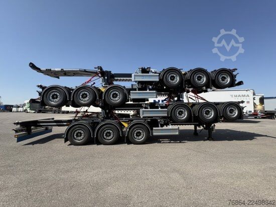 Semiremorcă cu caroserie interschimbabilă D-Tec D-TEC VCC-01 CONTAINERCHASSI, MITTEL-UND HECKAUSSCHUB, LIFTACHSE, ADR BESCHEINIGUNG