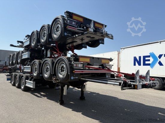 Semiremorcă cu caroserie interschimbabilă D-Tec D-TEC VCC-01 CONTAINERCHASSI, MITTEL-UND HECKAUSSCHUB, LIFTACHSE, ADR BESCHEINIGUNG