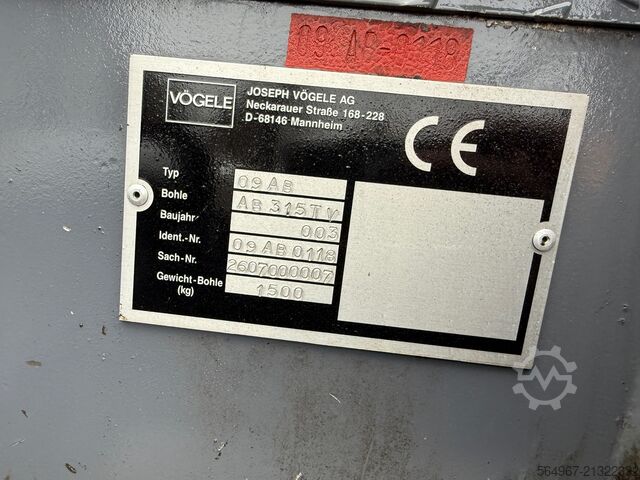 Extendedora de asfalto sobre ruedas Vögele Super 1203 Radfertiger