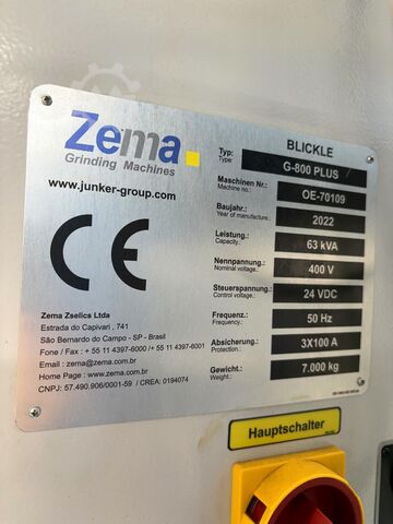 RECTIFICADORA CILÍNDRICA CNC ZEMA G-800 PLUS