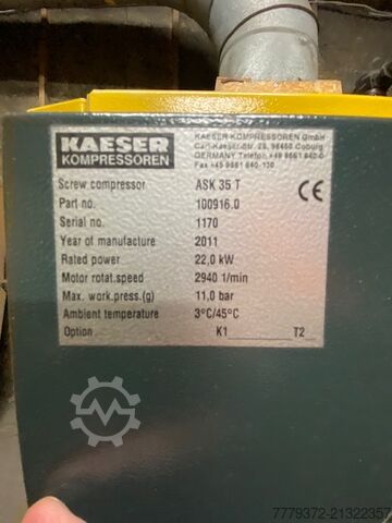 Compresor de tornillo Kaeser ASK 35 T