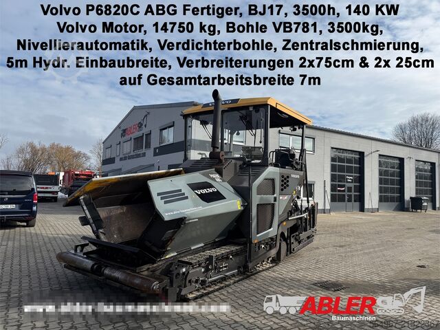 Extendedora sobre orugas Volvo P6820 Asphaltfertiger mit Verbreiterunge