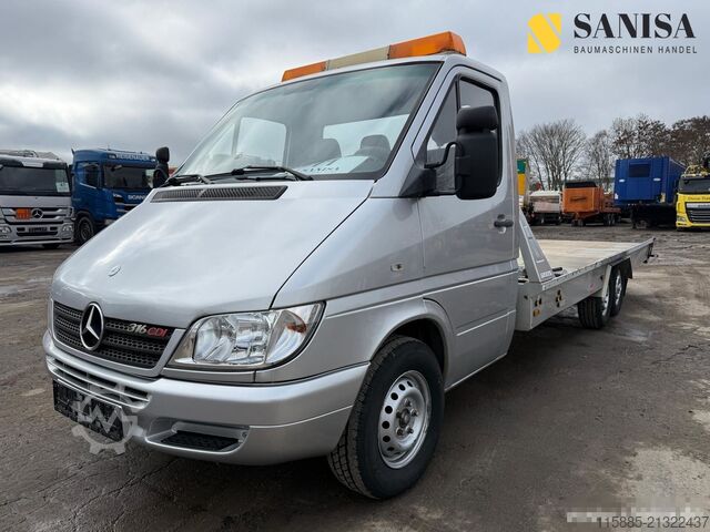 Bärgningsbil lastbil Mercedes-Benz 516 CDI/Algema/5,5t/Seilwinde/Blitzlader