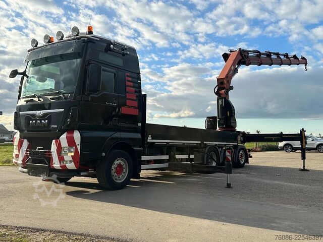 Φορτηγό γερανού MAN TGX 35.480!!8x4 TRIPLE!!HIAB 62tm!!CRANE/GRUE!!...