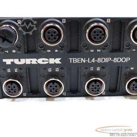 Component Turck TBEN-L4-8DIP-8DOP Kompaktes Multiprotokoll-I/O-Modul für Ethernet