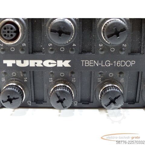 Komponens Turck TBEN-LG-16DOP Kompaktes Multiprotokoll-I/O-Modul für Ethernet