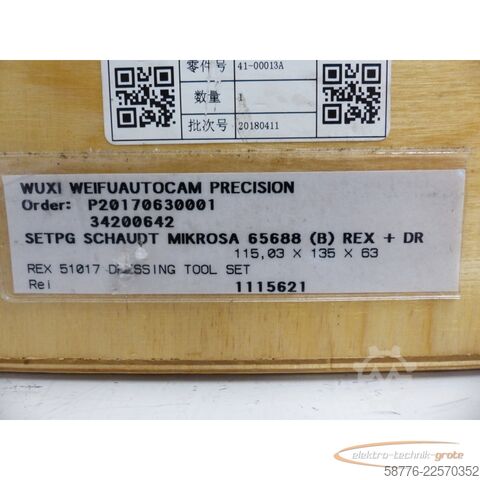 Komponent Tyrolit REI 103467  TN 34200609 Abrichtrolle f. Mikrosa - ! -