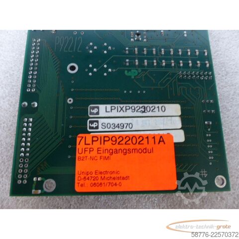 Komponent  Unipo Electronic 7LPIP9220211A UFP Eingangsmodul B2T-NC FIMI