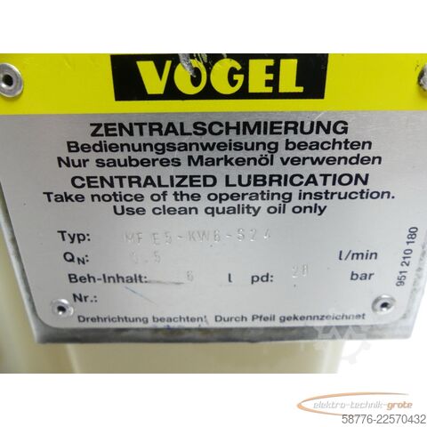 Component Vogel MFE5-KW6-S24 Zentralschmierung / Schmierstoffsystem