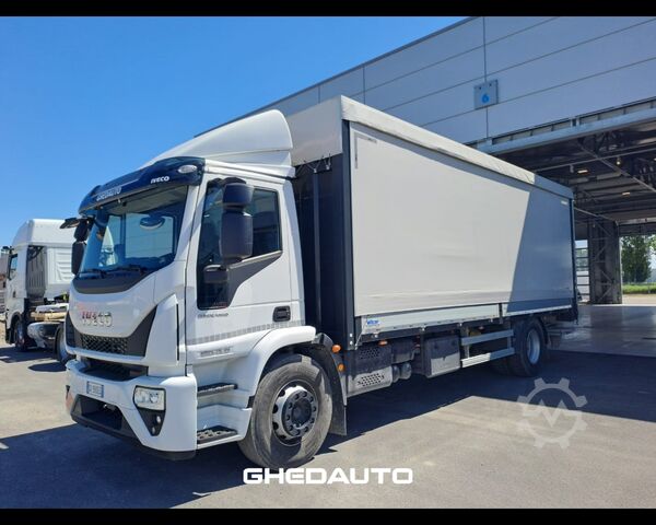 Standart çekici ünitesi IVECO MOTRICE IVECO EUROCARGO 180 320 CASSONE CON CENTINA E SPONDA IDRAULICA