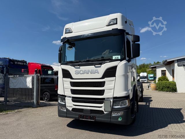 Wechselfahrgestell LKW SCANIA R450 BDF/LENKACHSE/2xTank/Retarder/Standklima