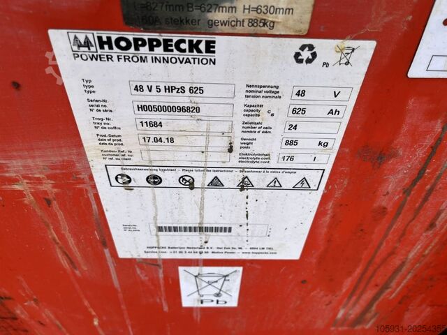 Elektrisk trehjulsgaffeltruck Linde E18-02