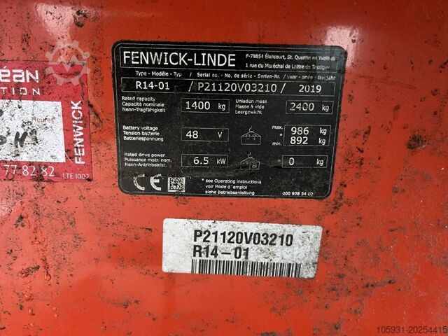 Nå lastbilen Linde R14-01