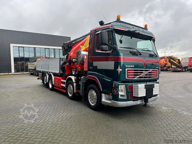 Vrachtwagen met kraan Volvo FH 520 8x2 Effer 850 + Fly jib, winch Euro 5