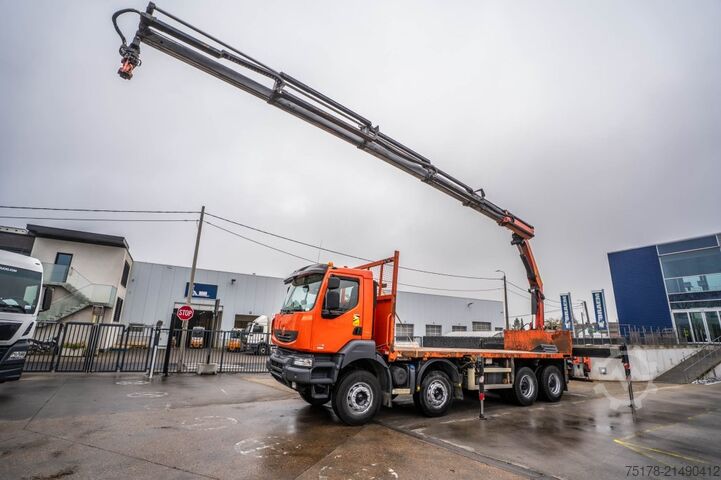 Ladepritsche RENAULT KERAX 430 DXI+PALFINGER 26T/m /5 EXT.