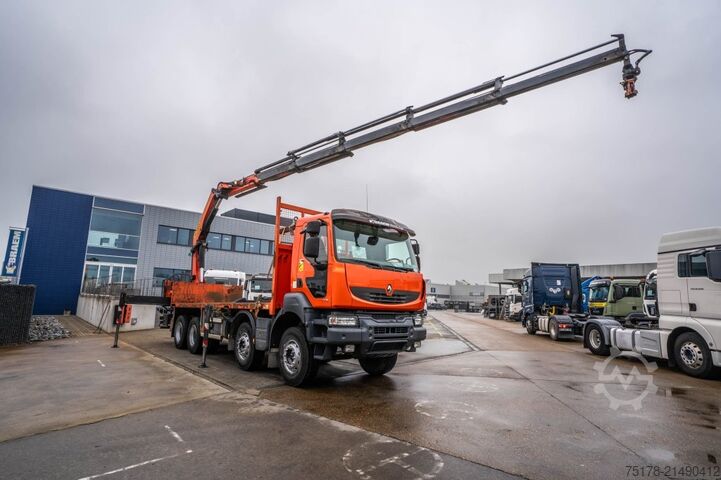 Ladepritsche RENAULT KERAX 430 DXI+PALFINGER 26T/m /5 EXT.