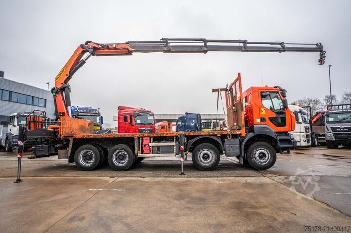 Ladepritsche RENAULT KERAX 430 DXI+PALFINGER 26T/m /5 EXT.