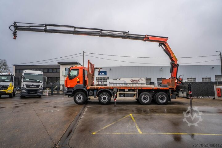 Ladepritsche RENAULT KERAX 430 DXI+PALFINGER 26T/m /5 EXT.