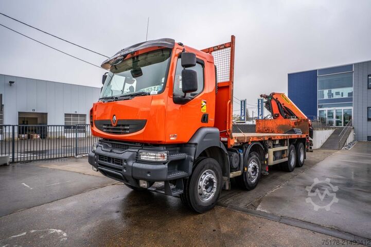 Ladepritsche RENAULT KERAX 430 DXI+PALFINGER 26T/m /5 EXT.