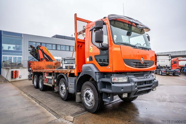 Ladepritsche RENAULT KERAX 430 DXI+PALFINGER 26T/m /5 EXT.