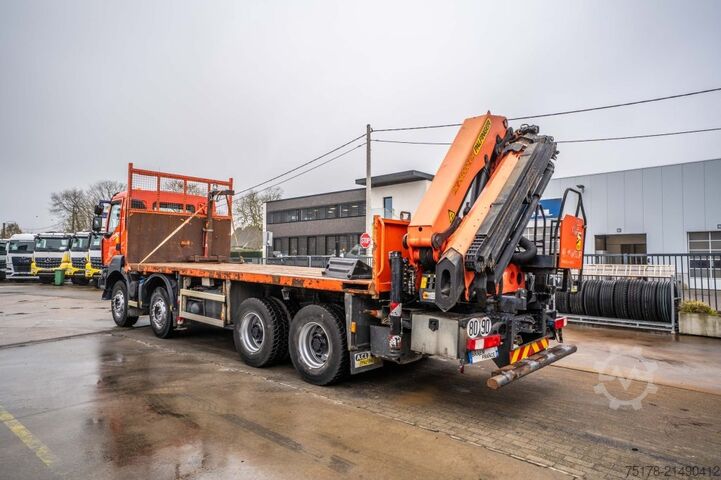 Ladepritsche RENAULT KERAX 430 DXI+PALFINGER 26T/m /5 EXT.