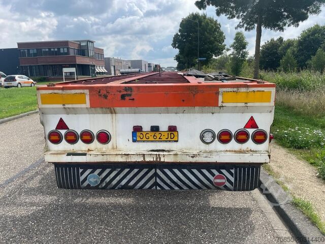 Platte bak Netam-Fruehauf Platform Twistlocks /  Liftaxle / Steering / BP...