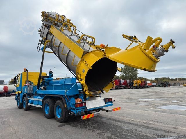 Vacuümtankwagen MERCEDES-BENZ Actros 4140 8x4 KOKS MEGAVAC 8000 ADR Dry Vac