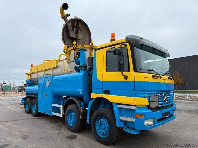 Vacuümtankwagen MERCEDES-BENZ Actros 4140 8x4 KOKS MEGAVAC 8000 ADR Dry Vac
