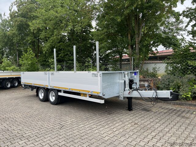 Otevřený přívěs Möslein THT 14,4 G 7,2  14,4 t Tandem- Pritschenanhänger- Tieflader