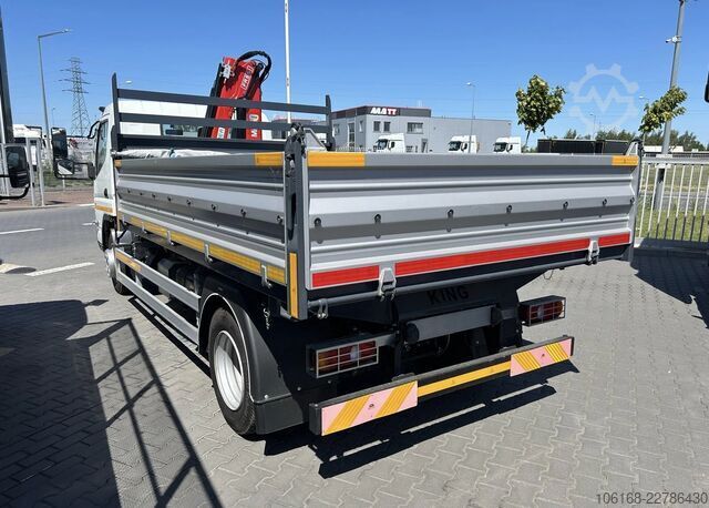 Grúa con volquete Fuso Canter 7C15 Fassi Kran 3-seiten Kipper