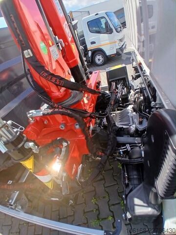 Grúa con volquete Fuso Canter 7C15 Fassi Kran 3-seiten Kipper
