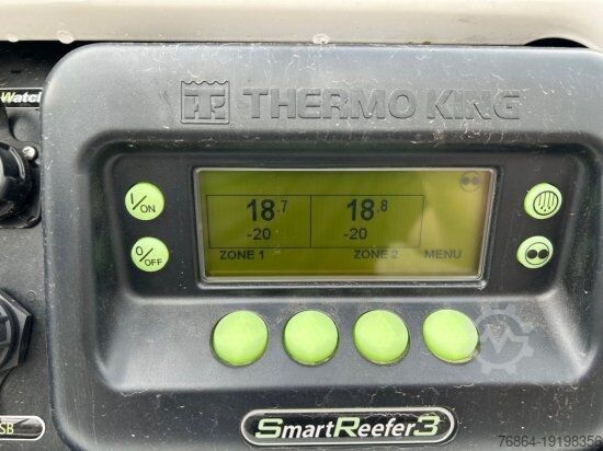 Nízkoložný návěs KRONE MULTITEMP, KüHLAUFLIEGER, TK SLXI SPECTRUM, TRENNWAND, DOPPELSTOCK, BLUMENBREITE