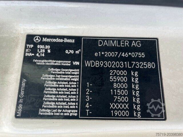 Skip truck Mercedes-Benz 2541 Actros 6x2 Multilift