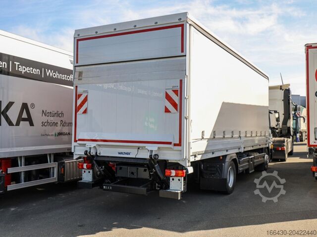 Camión plataforma con toldo Mercedes-Benz Atego 1224 L 4x2 V 08 mit Walther-Pritsche Plane Spriegel und LBW