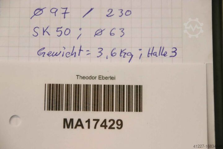 Testa di taglio SK50 Seco Secodex 220.17-0063 Ø 63 mm