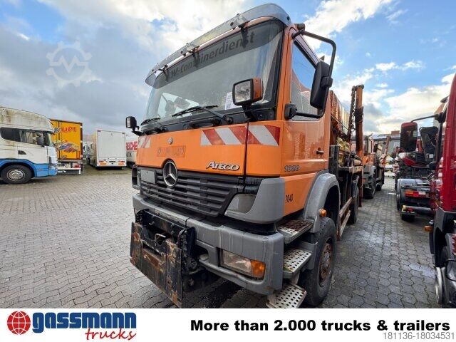 Kipper LKW Mercedes-Benz Atego 1828 4x4, Tele-Absetzer,