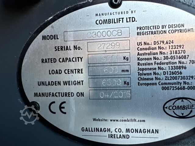 4-weg vorkheftruck Combilift C3000CB-Triplex 4900mm -2015 year- L