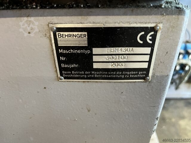 Sega a nastro automatica Behringer HBM 430 A