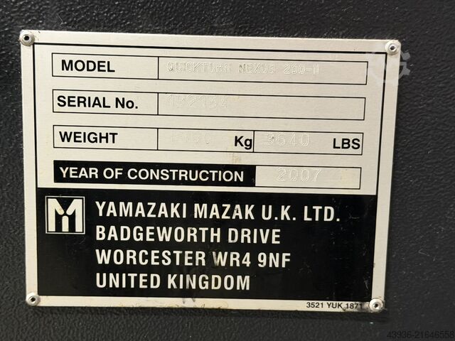 CNC Lathe MAZAK - QTN 200-II Mazak QTN 200-II