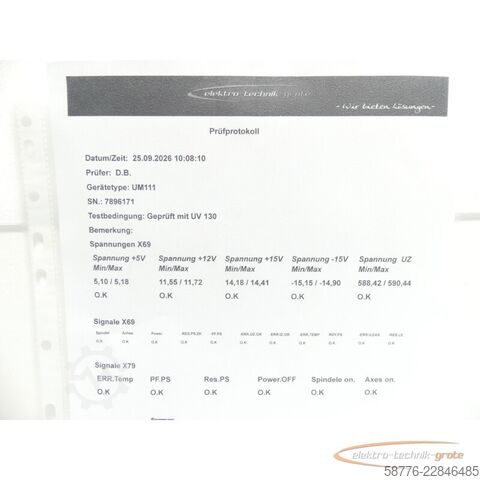 Składnik Heidenhain UM 111 ID 325 000-01 SN 7896171 im Austausch (Exchange)