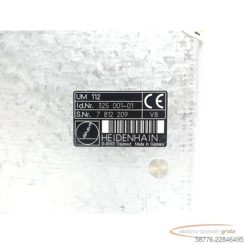 Składnik Heidenhain UM 112 ID: 325 001-01 SN7812209 - generalüberh. + 3 Mon. Gewährl.