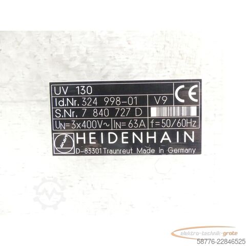 Składnik Heidenhain UV 130 ID 324 998-01 SN:7840727D im Austausch (Exchange)