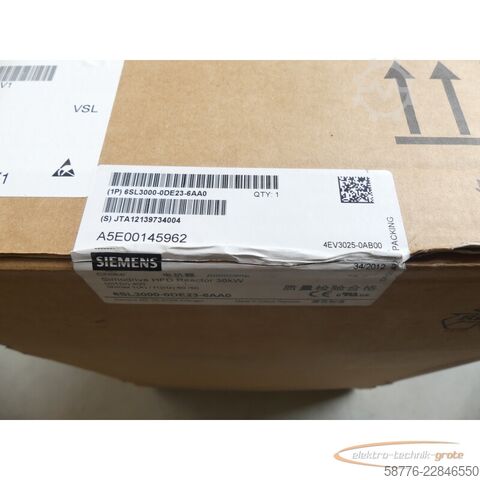 Composant Siemens 6SL3000-0DE23-6AA0 HFD-Netzdrossel SN:JTA12139734004 - !