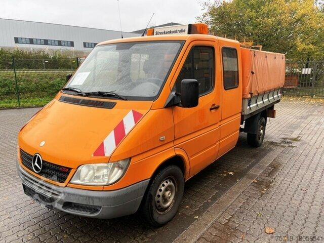 Transportador con plataforma y toldo Mercedes-Benz 313 CDI Sprinter DOKA Pritsche AHK