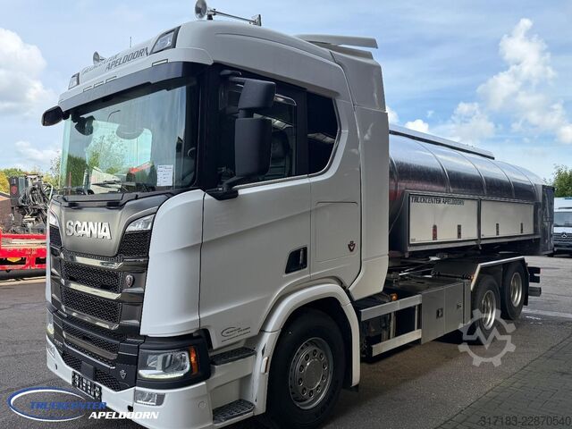 Tankvogn Scania R580 V8 NGS Retarder, 15000 Liter - RVS tank