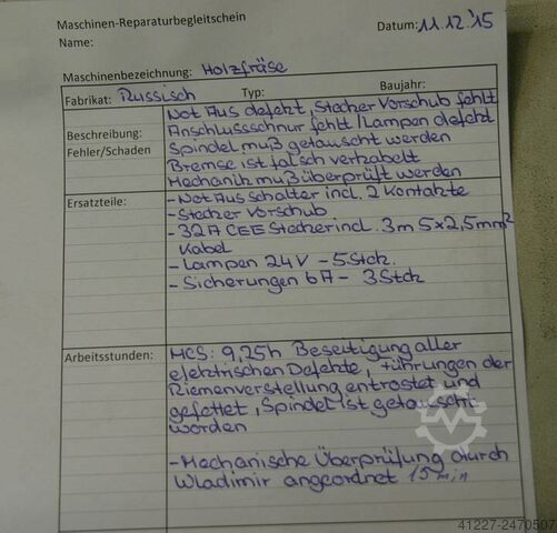 Tischfräsmaschine Lubimez FR 101