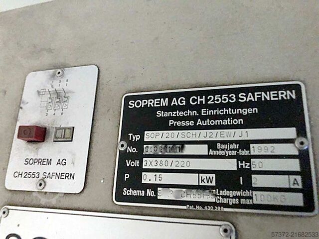 Remaining Stock Müller/Messer/Soprem/Felss ExP 10/SOP/FP500K/FR16-V