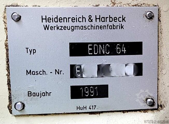 Daldırmalı EDM tezgahı Heidenreich EDNC 64